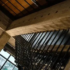 Cozy Restaurant Interior with Warm Lighting